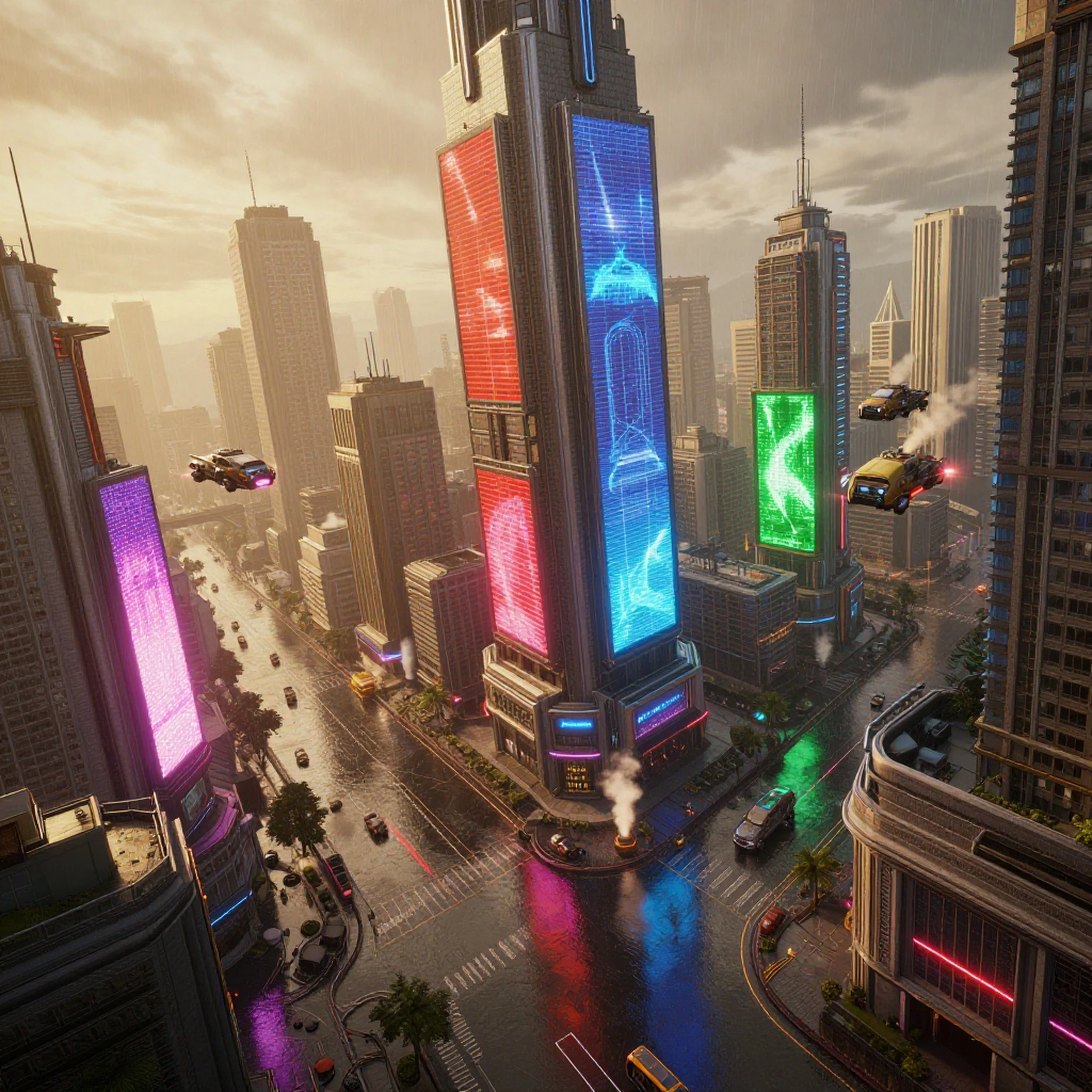 Broken Lights Illuminate 4K — 4K texture