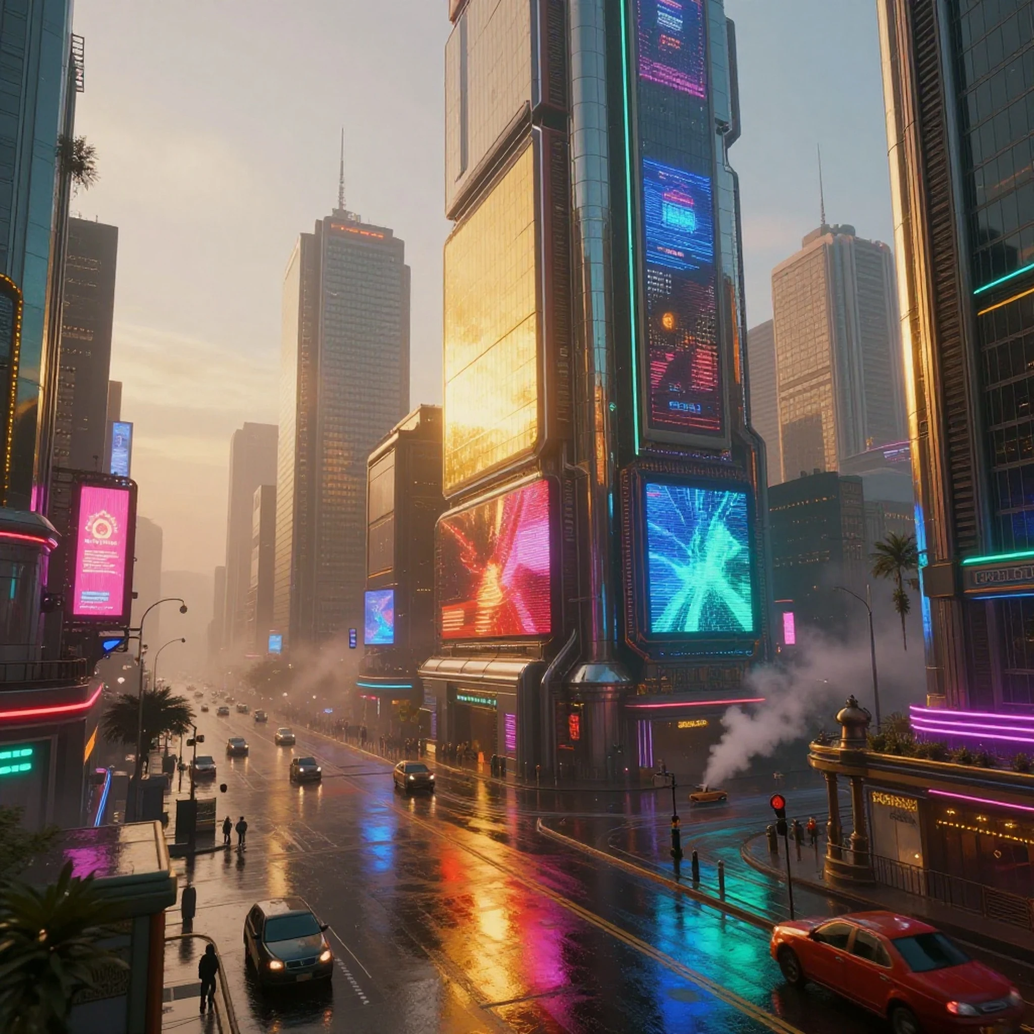Metallic Panels Reflect Light 4K — 4K texture