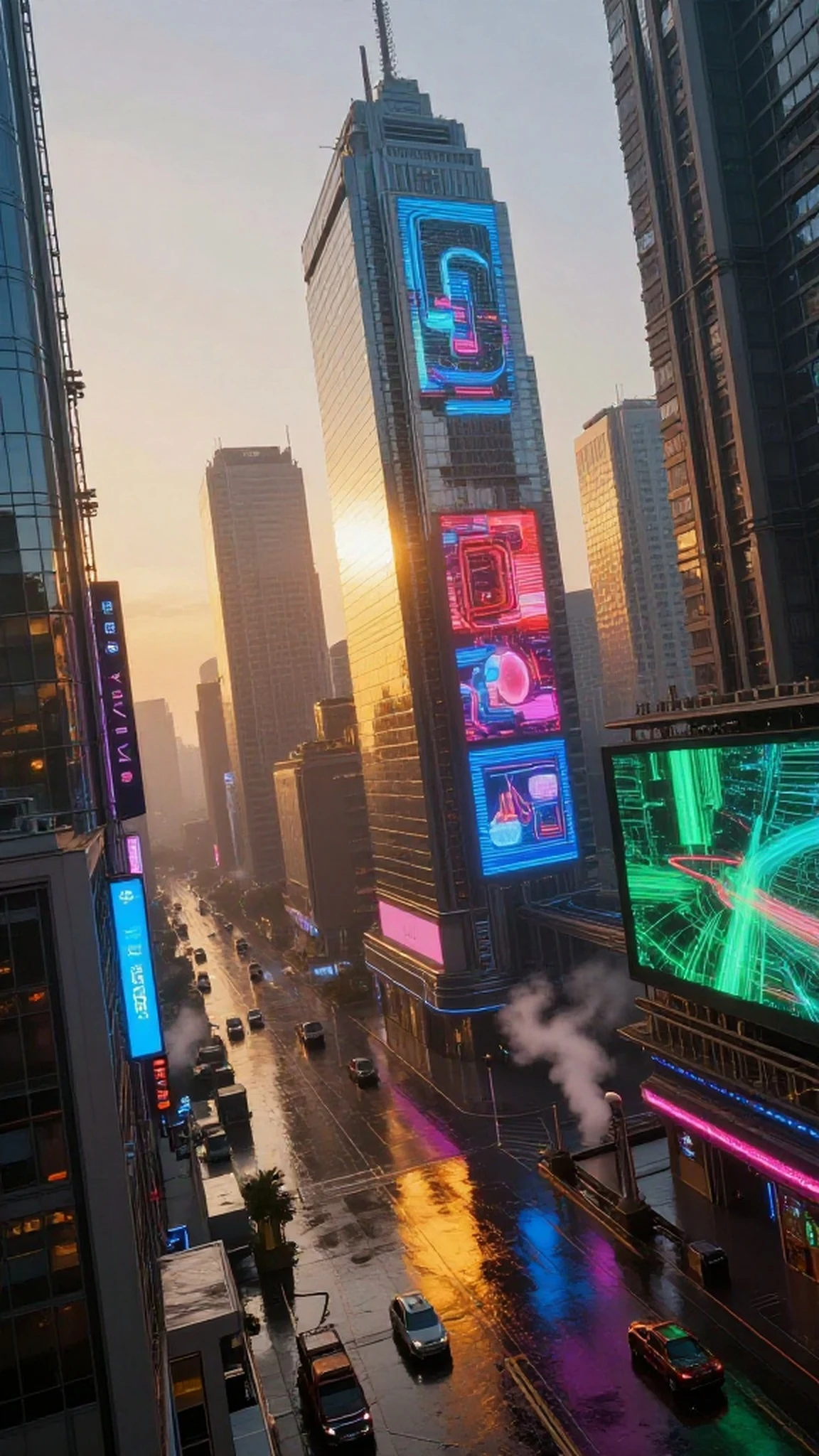 Vertical Cables Glow Dark 4K — 4K texture