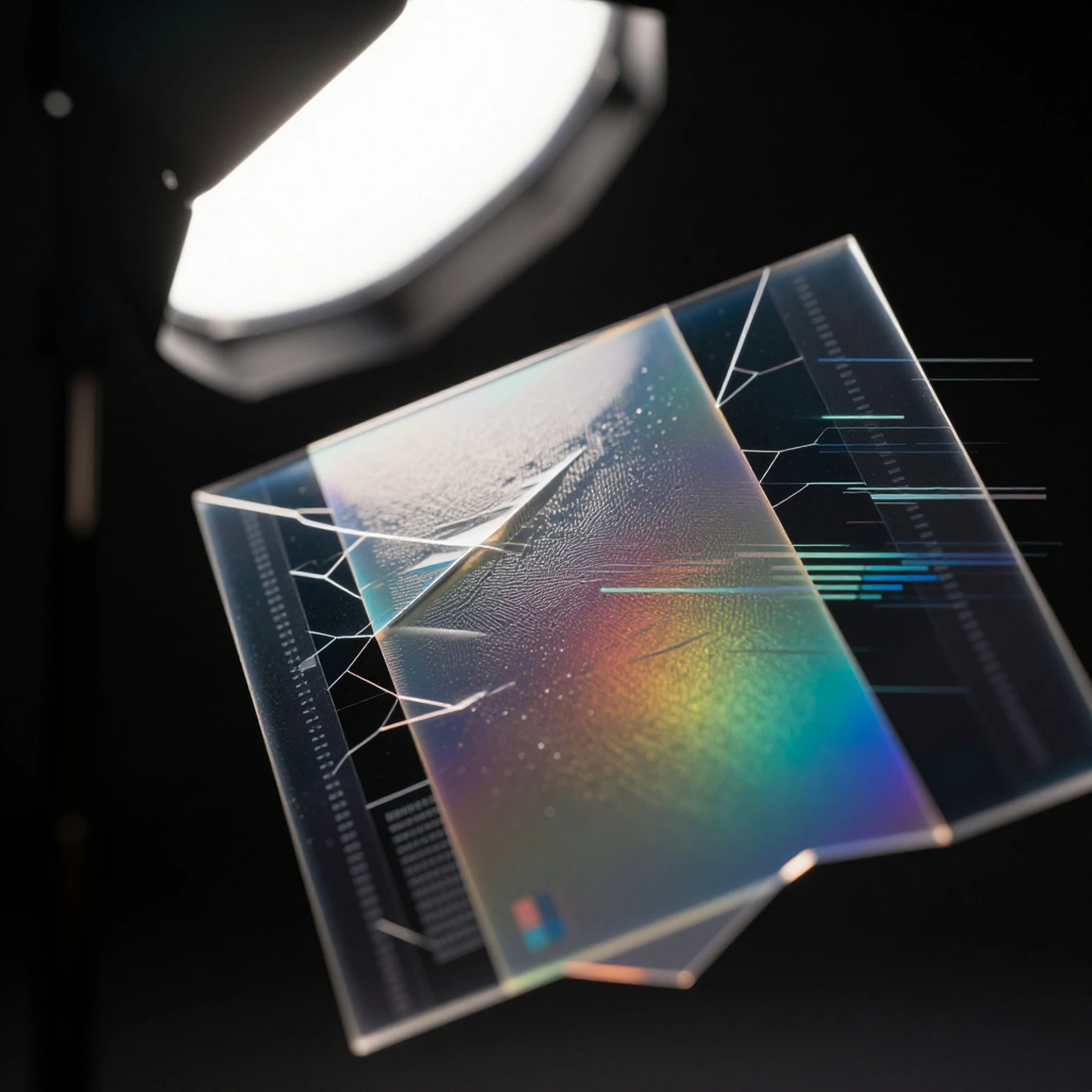 Metallic sheen, fractured light 4K — 4K abstract background