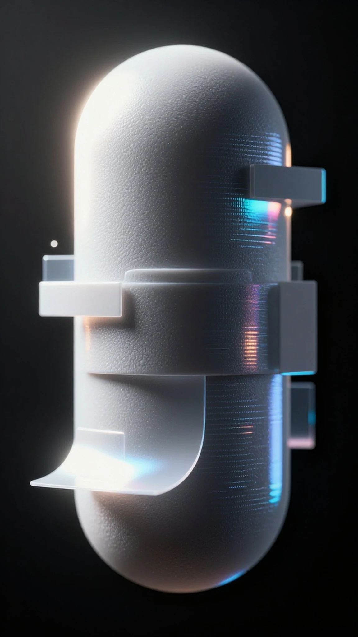 Futuristic sleek holographic distortion 4K — 4K abstract background