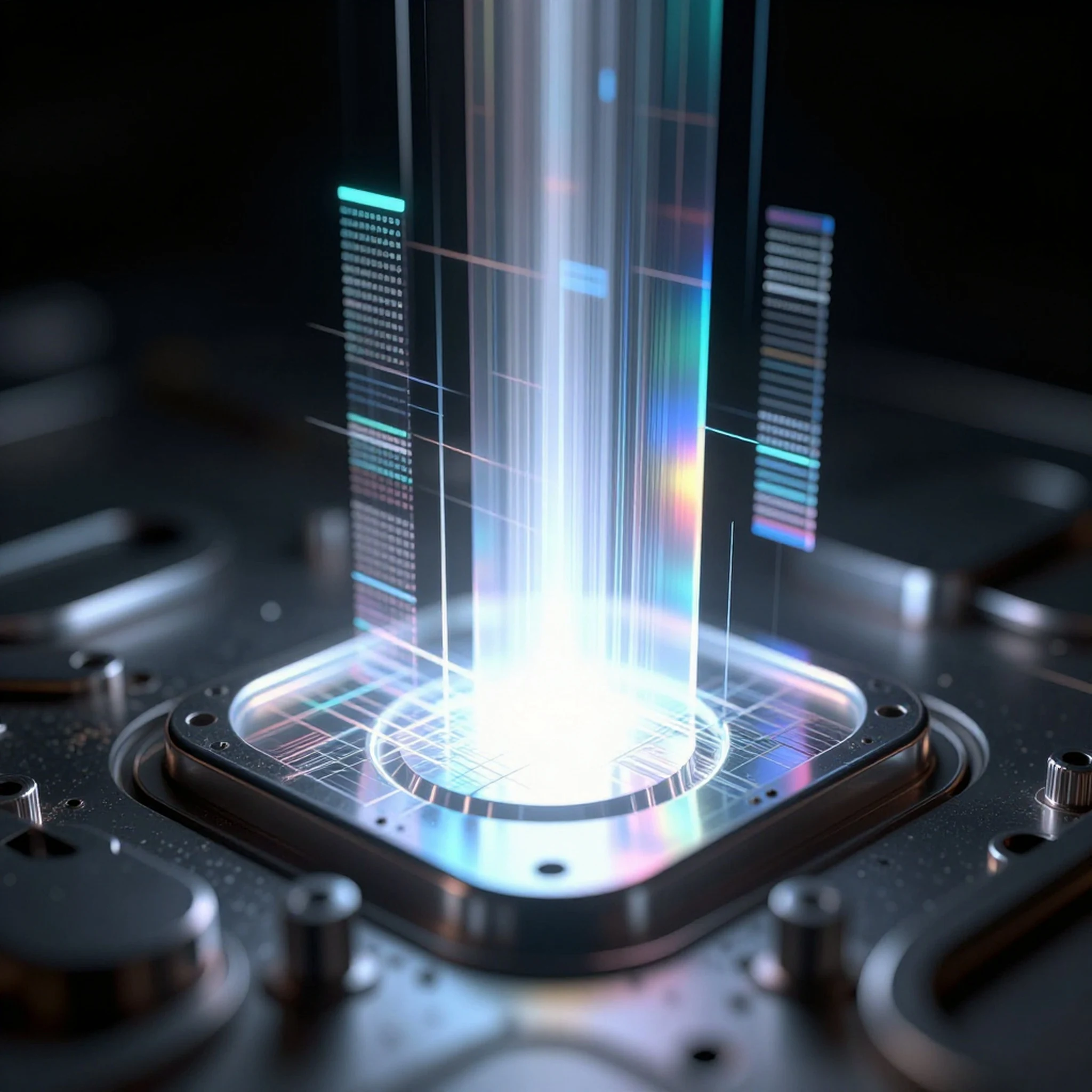 Polished Chrome Surfaces, Ethereal Glow 4K — 4K abstract background