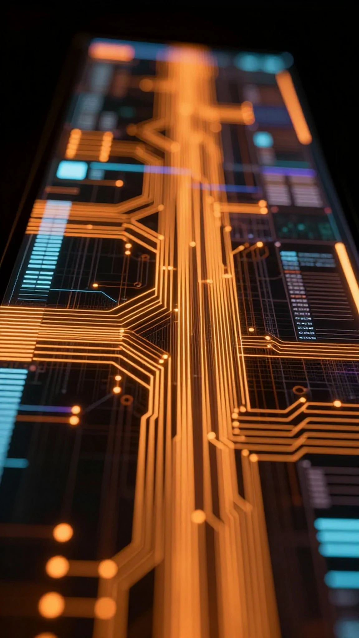 Photorealistic 4K image, neon glow — 4K abstract background