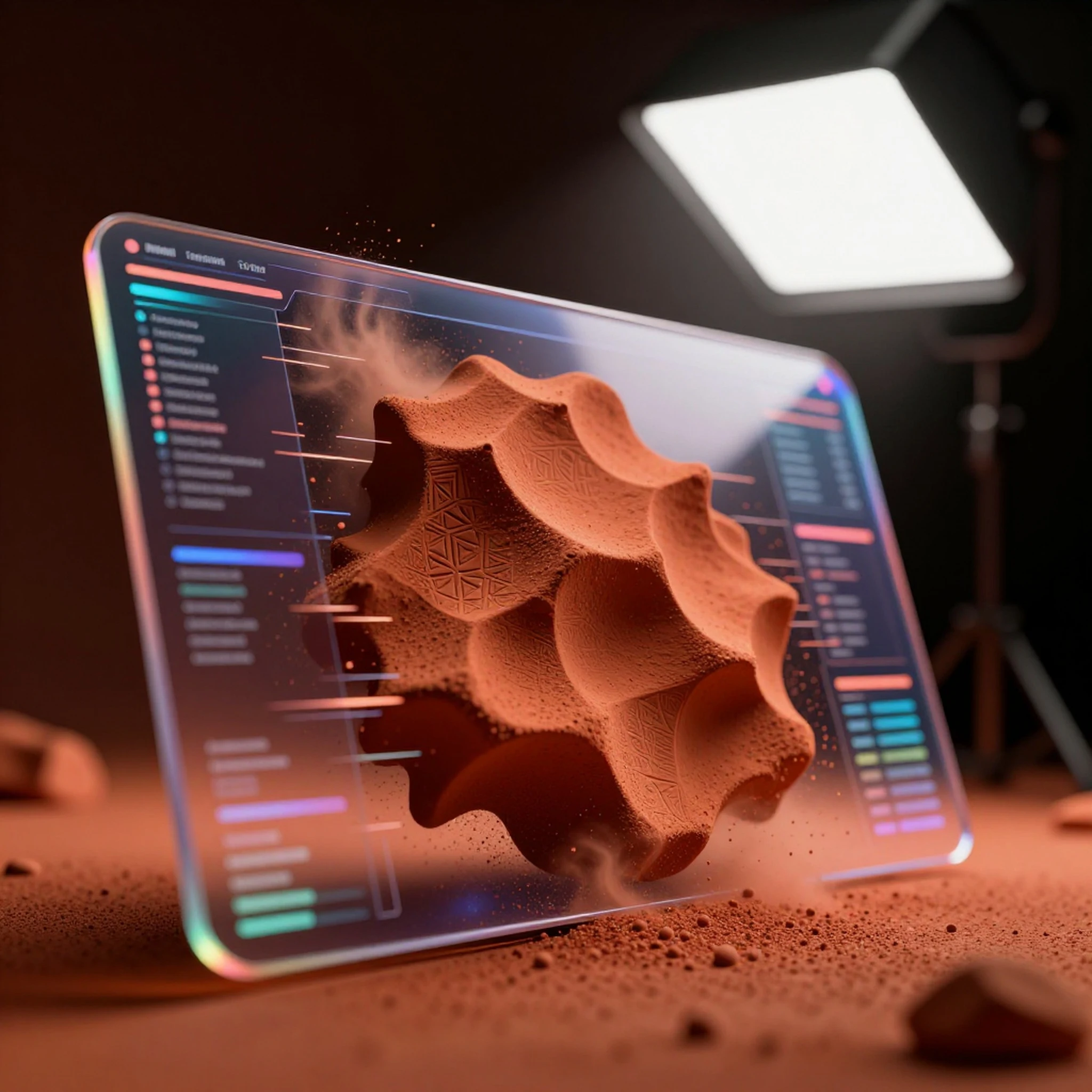 Photogrammetry scan 4K — 4K abstract background