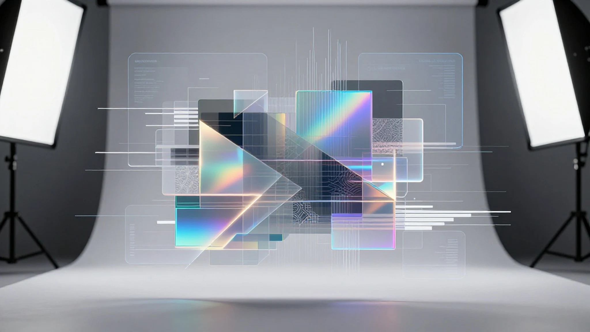 Geometric Shapes, Rising Data Stream 8K — 4K abstract background