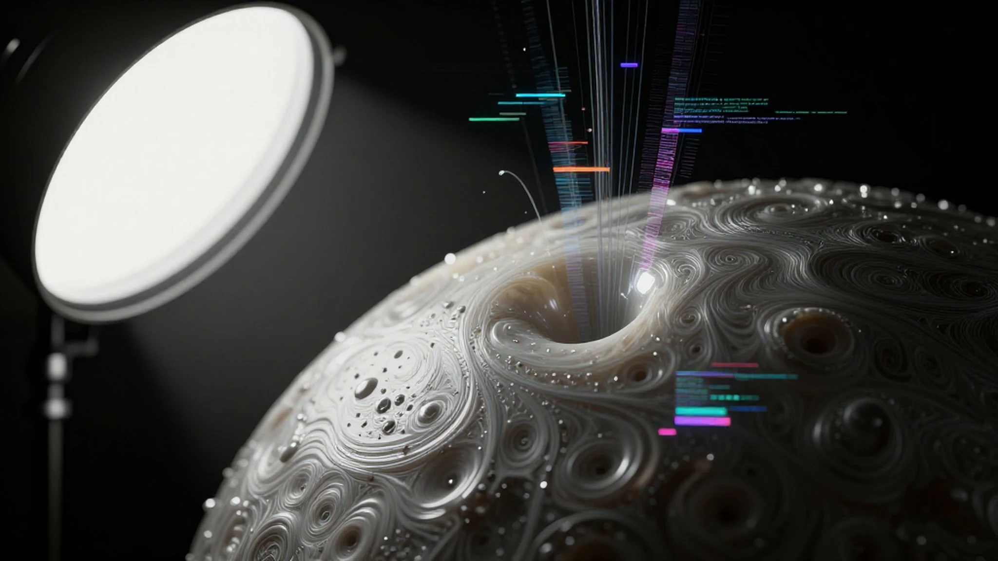 Digital Distortion, Rising Hologram 4K — 4K abstract background