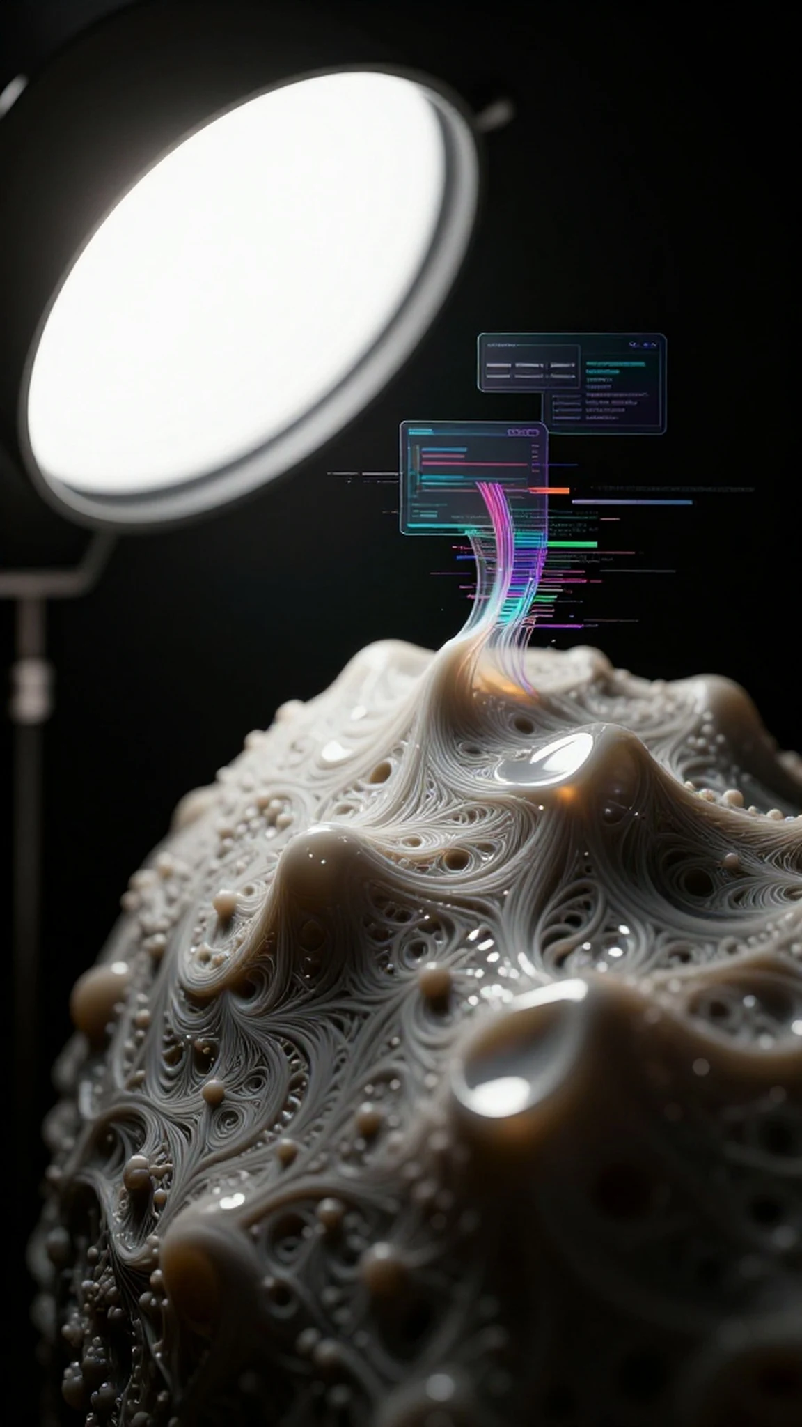 Digital Distortion, Rising Fractal Patterns 4K — 4K abstract background