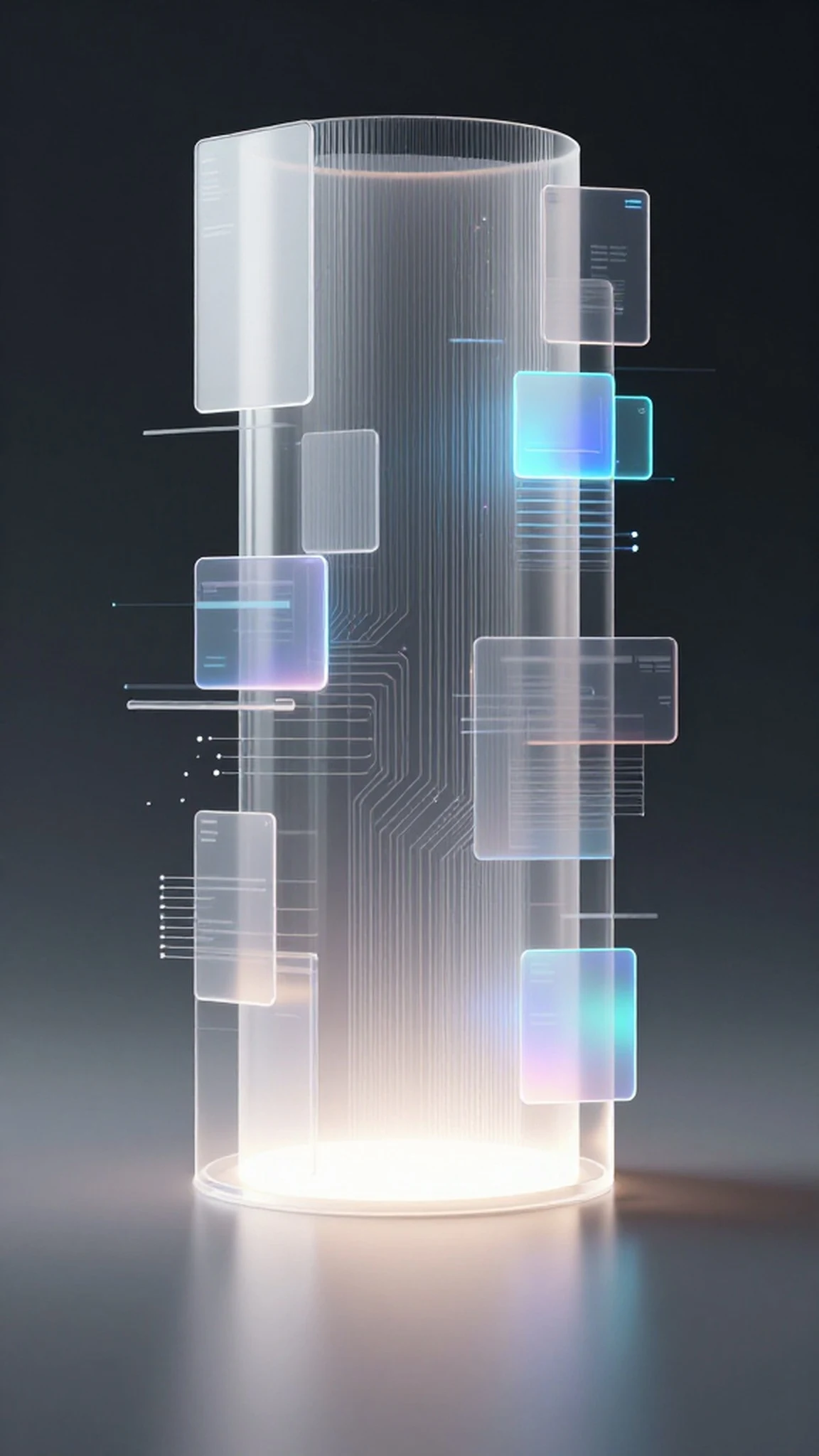 Complex interwoven circuits + ray-traced reflections 4K — 4K abstract background