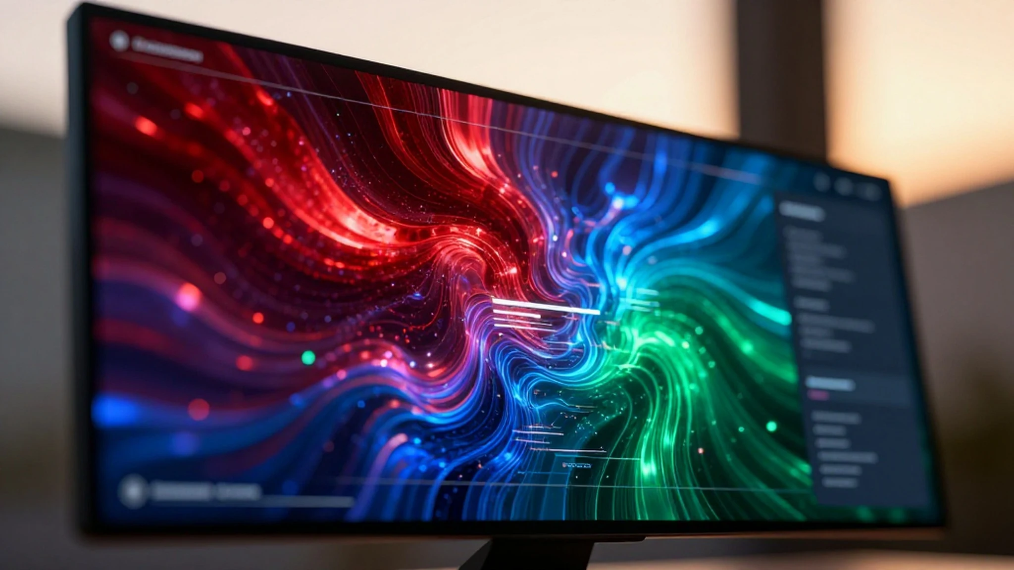 Photorealistic 4K, golden hour — 4K abstract background