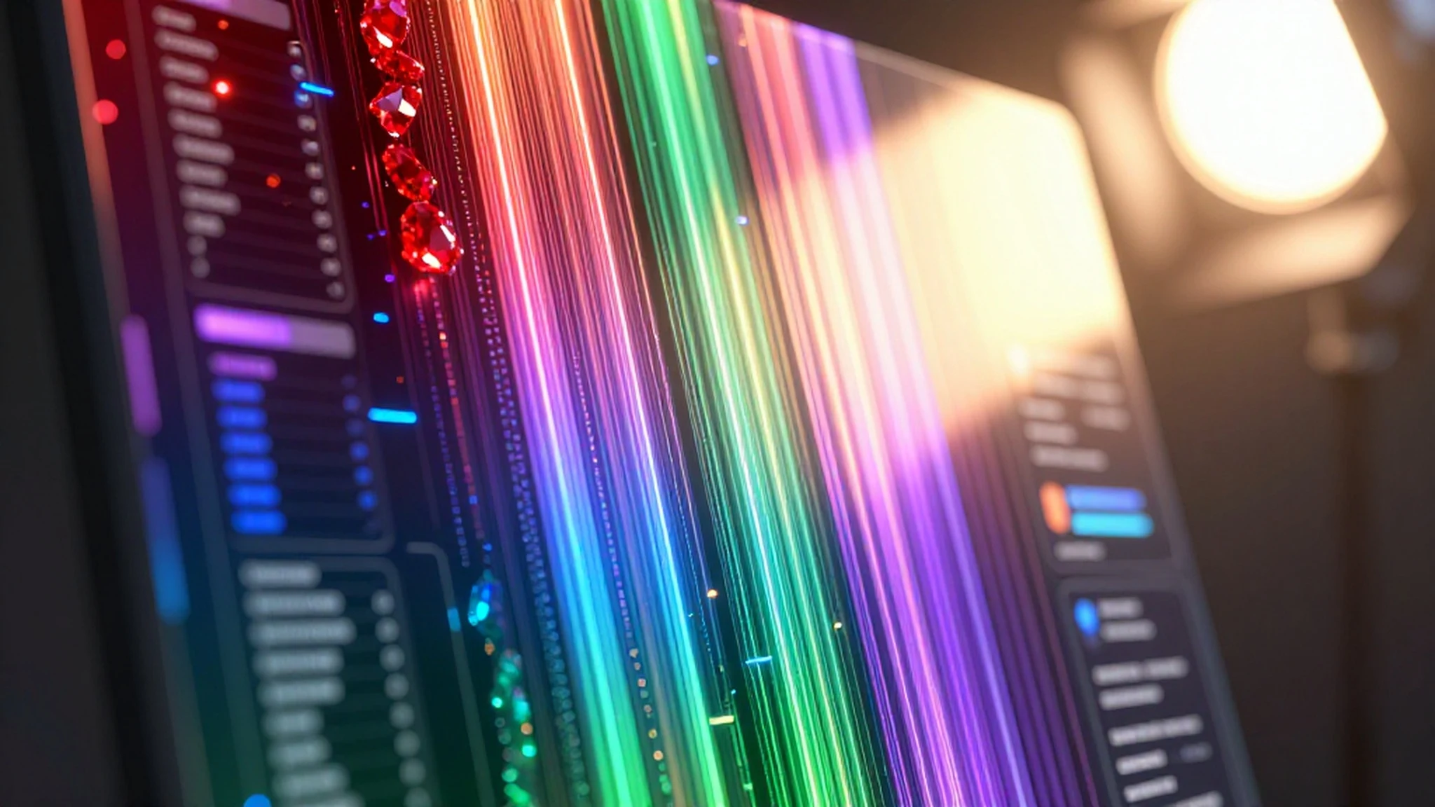 Photorealistic 4K, golden hour — 4K abstract background