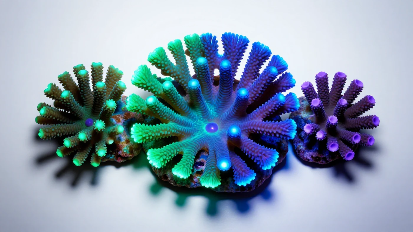 Bioluminescent Coral, Ethereal Glow 4K — 4K abstract background