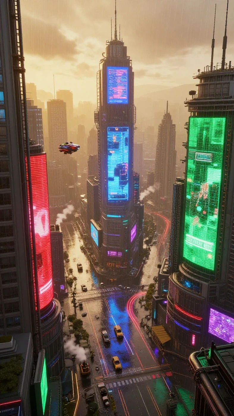 Reflected Lights on Steel 4K — 4K texture