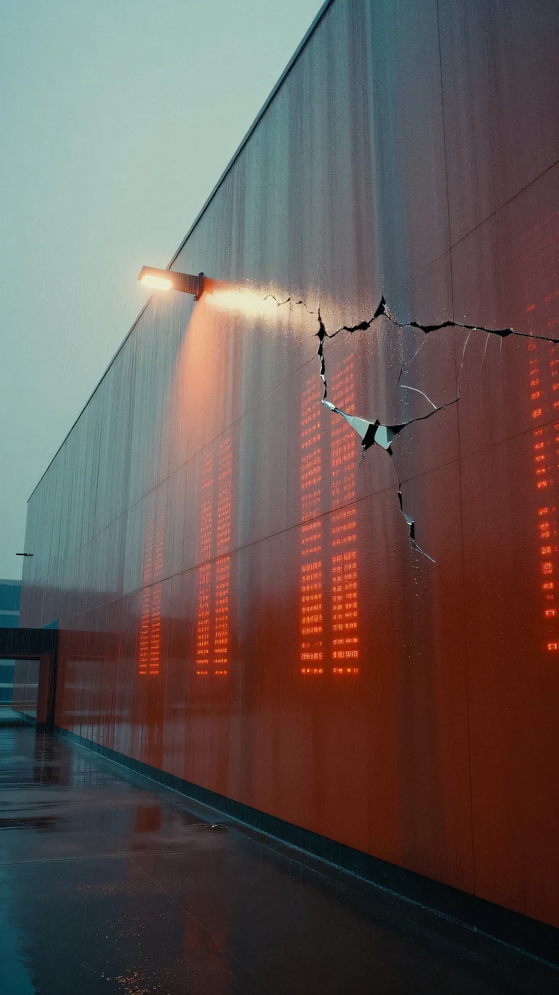 Crimson rain slicked ferroconcrete 4K — 4K neon background