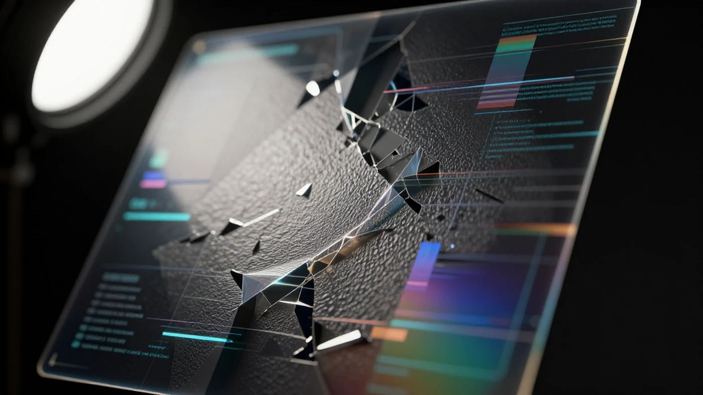 Metallic sheen, fractured light 4K — 4K abstract background