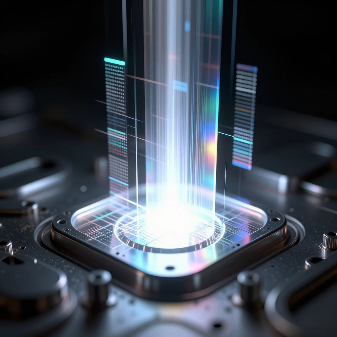 Polished Chrome Surfaces, Ethereal Glow 4K — 4K abstract background