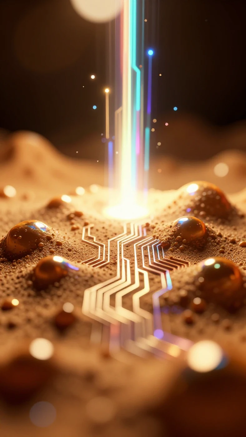 Photogrammetry scan, neon glow 4K — 4K abstract background