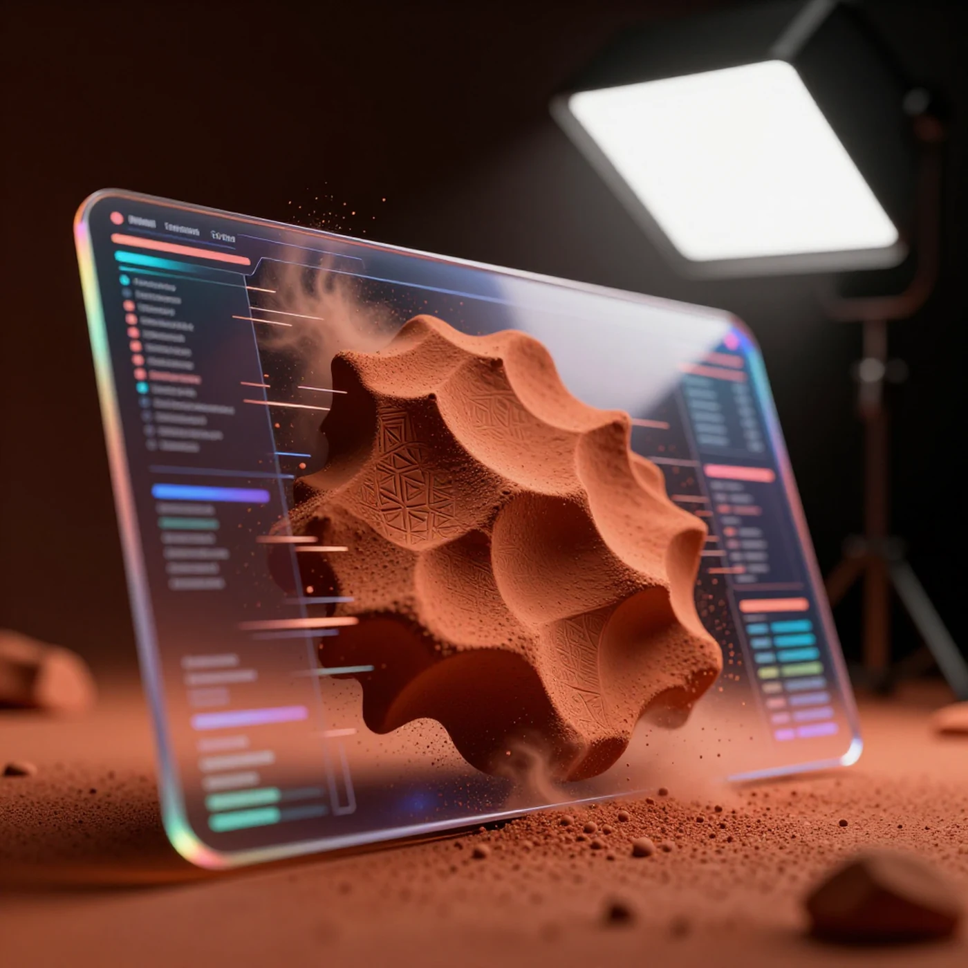 Photogrammetry scan 4K — 4K abstract background