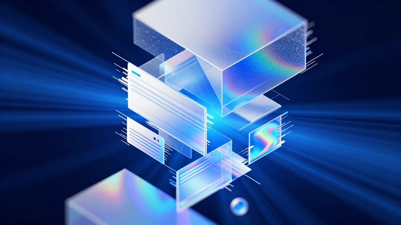 Fragmented Geometry, Holographic Distortion 4K — 4K abstract background