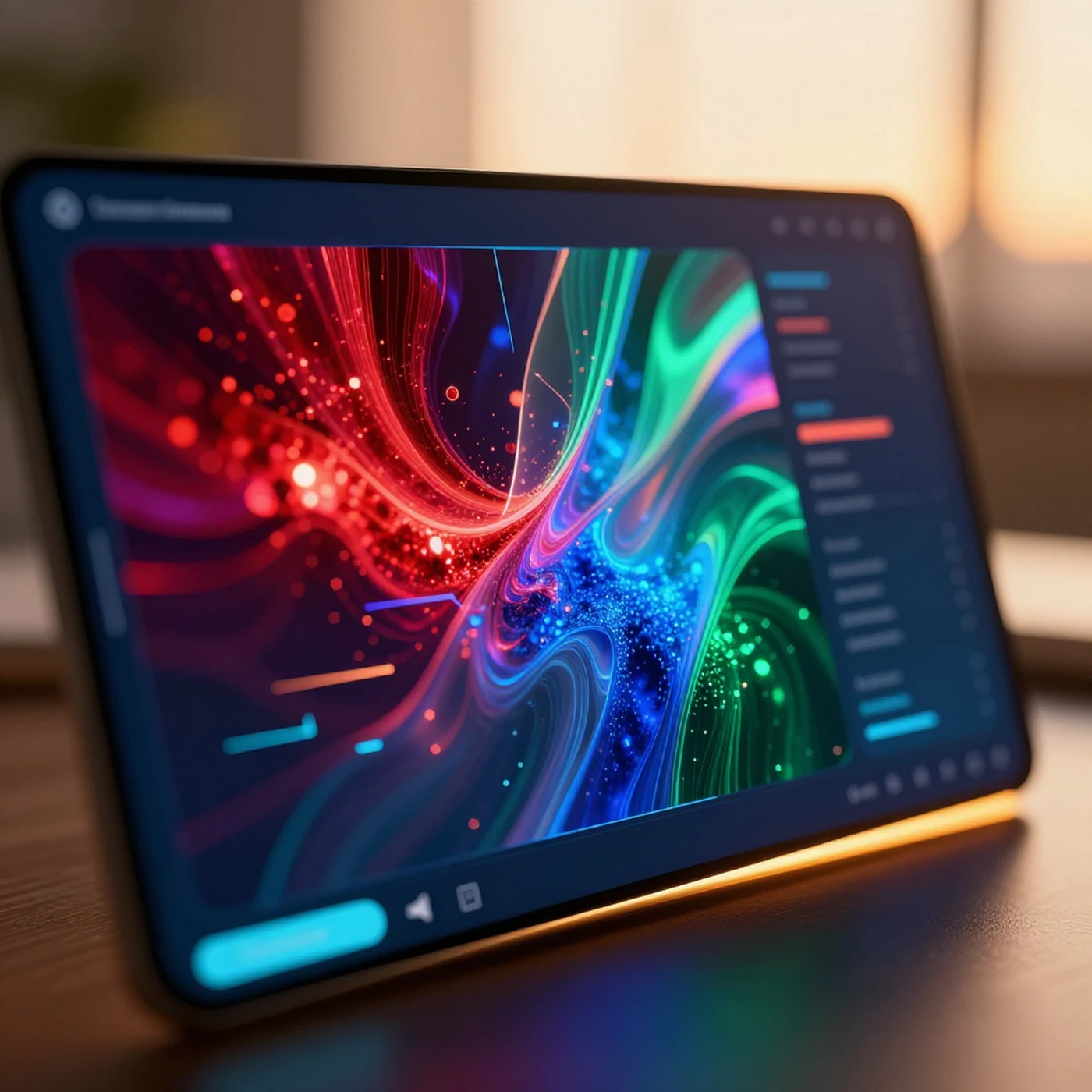 Photorealistic 4K, golden hour — 4K abstract background