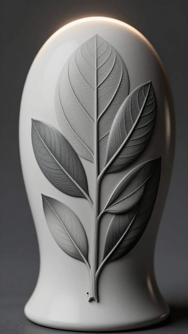Graphite botanical illustration, diffused tungsten light 4K — 4K abstract background