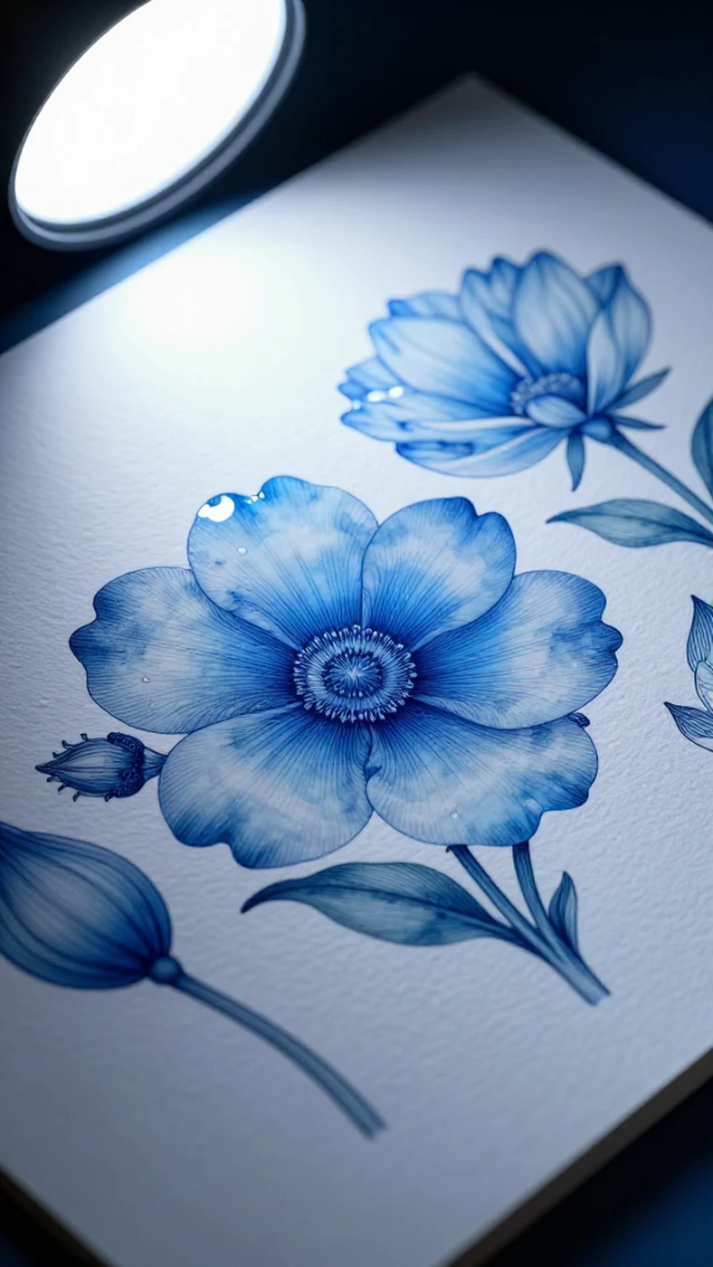 Delicate Floral Specimens, Ray-Traced Reflections 4K — 4K abstract background