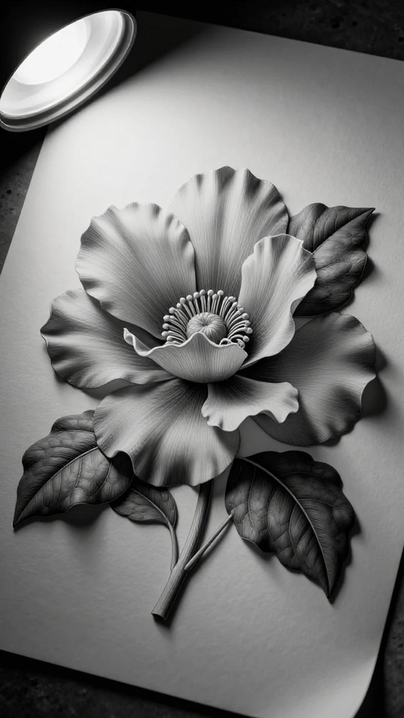 Textured paper, intricate floral detail 8k — 4K abstract background